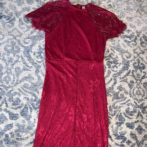 Raspberry lace dress! Never wore !!